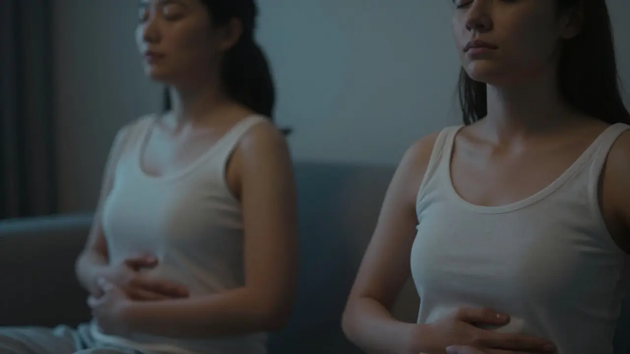 Pár synchronizuje dech pro hlubokou relaxaci a spojení